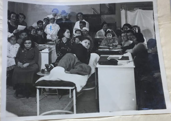 Concentraci&oacute;n de alumnos de la Escuela Taller y la Escuela Ambulante - 16 de junio de 1939